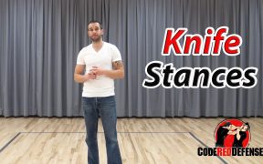 knife fighting stance