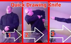 knife fighting stance